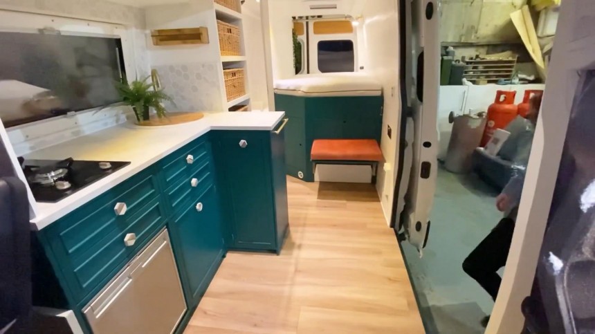 Wheelchair\-Accessible Camper Van Boasts a Clever Layout and a Cozy, Spacious Interior