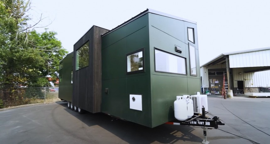 The new variation of the Urban Park Max tiny home is longer, fancier, and more comfortable