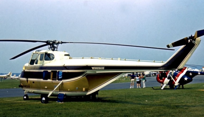 The Heli\-Camper, Winnebago's flying RV from the '70s that could also land on water