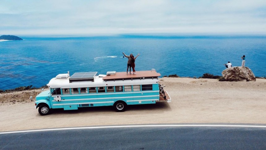 The Wonder Bus is a 2\-year skoolie conversion by a couple who had never built anything before