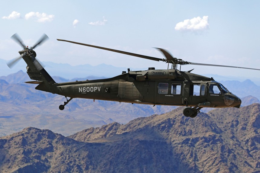 Optionally piloted UH\-60A Black Hawk performs autonomous missions