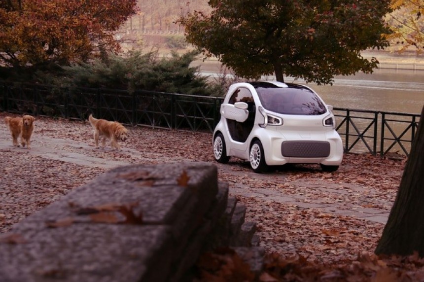 The YoYo electric car, the world's first 3D\-printed vehicle, by XEV
