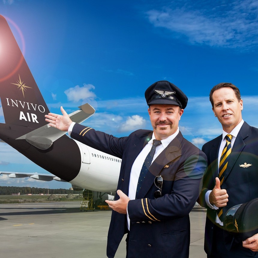Invivo Air is the world's first winery airline, designed exclusively for oenophiles