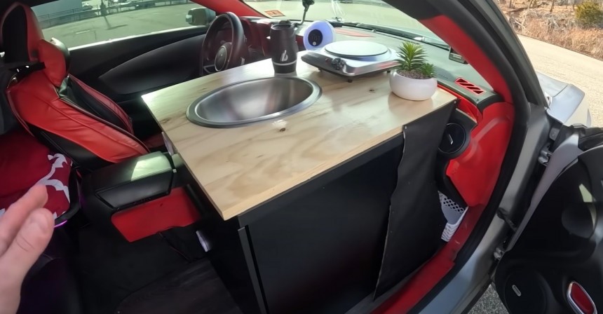 Arslan converted his Chevrolet Camaro into a solar\-powered camper for just \$1,500