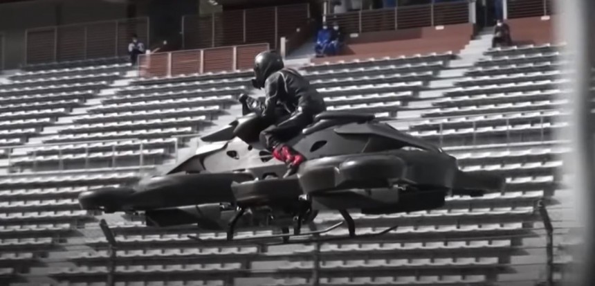 Xturismo hoverbike makes first public flight demo as pre\-order books open, at \$680,000 a pop