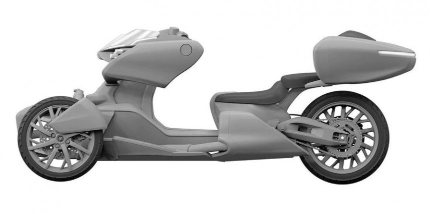 Yamaha leaning trike concept