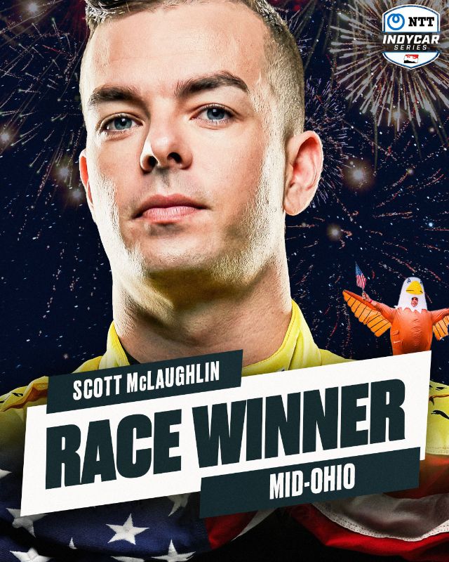 What a race made by McLaughlin here in Ohio to win after 80 laps full of incidents.