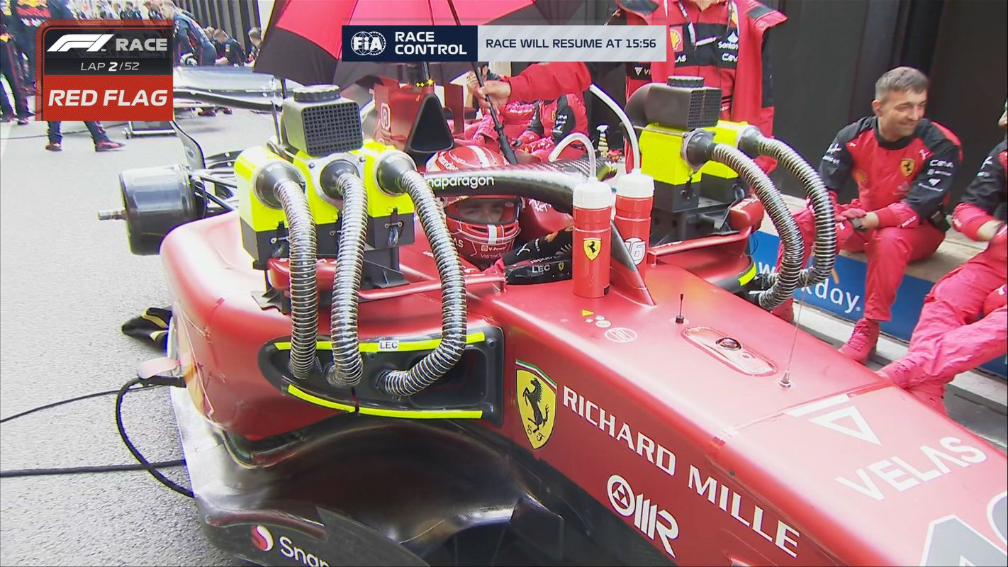 Charles Leclerc is ready to attack for P1.
