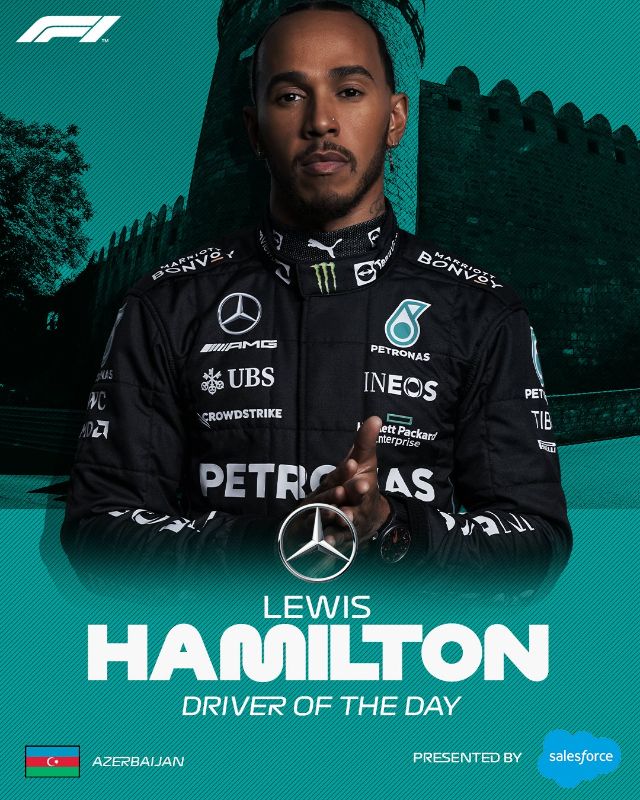 Mercedes's porpoising problems are as severe as possible. Lewis barely got out of the car, holding his back, looking like an eighty-year-old man after yoga. Hopefully, these issues will be resolved as fast as possible. Meanwhile, Lewis is declared the driver of the day for the 2022 Azerbaijan Grand Prix.