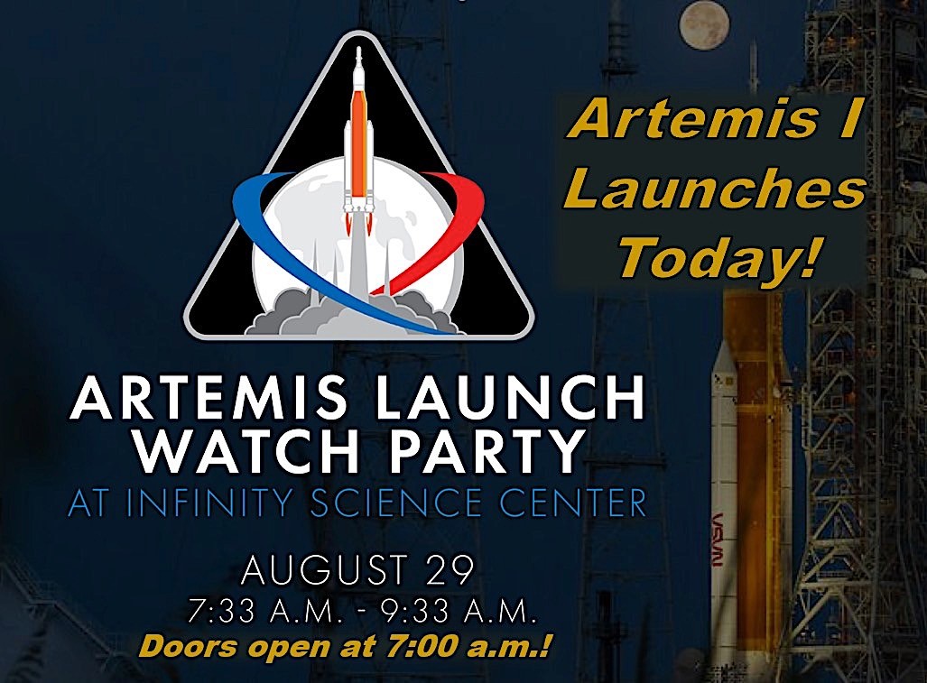 The Infinity Science Center in Pearlington, Mississippi, host to NASA's Stennis Visitor Center, is throwing a free Artemis I watch party starting 7.00 am local time.
