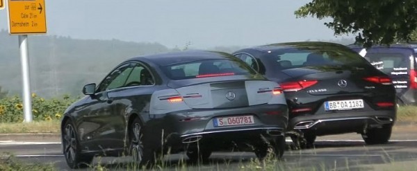 2021 E Class Coupe Facelift Spied Next To Cls Makes For