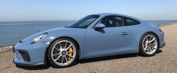 Aetna Blue 2018 Porsche 911 GT3 Touring Package Goes Sky-High in The