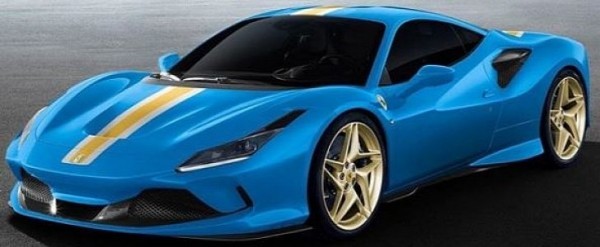 Azzurro Dino Ferrari F8 Tributo Shows Screaming Spec