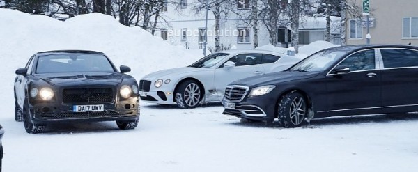 Bentley Continental Gtc And Flying Spur Testing Against Mercedes Rivals Autoevolution