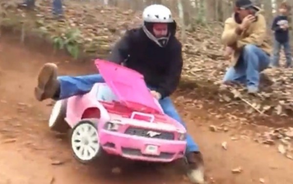downhill barbie jeep racing