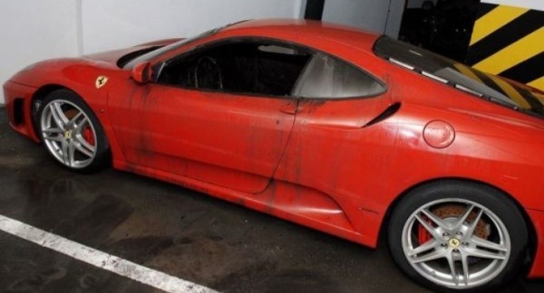 Ferrari Vandalism F430 Interior Fire Autoevolution
