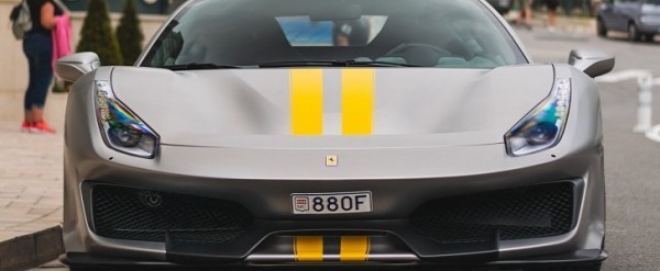 Matte Grey Ferrari 488 Pista With Yellow Stripes Is Not A