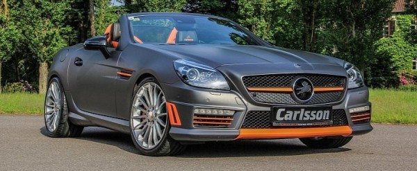 Mercedes Slk 55 Amg Gets Carlsson Interior With Orange And