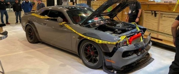 Custom Dodge Challenger Stolen And Crashed Before Sema