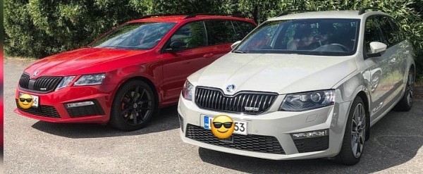 Skoda Octavia Rs Facelift Stands Next To Old Model For Comparison Autoevolution