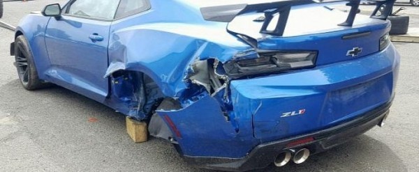 This Camaro Zl1 Was Crashed Hard With 48 Miles On The Odo Now