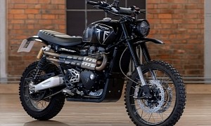 007 "No Time To Die" Triumph Scrambler XE Is Auctioned, Among Other Bond Collector's Items