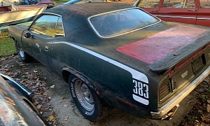 1-of-5 1971 Plymouth Barracuda Flexes 383 HP, Needs a Full Restoration