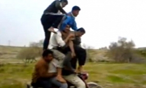10 People on a Motorcycle Fail