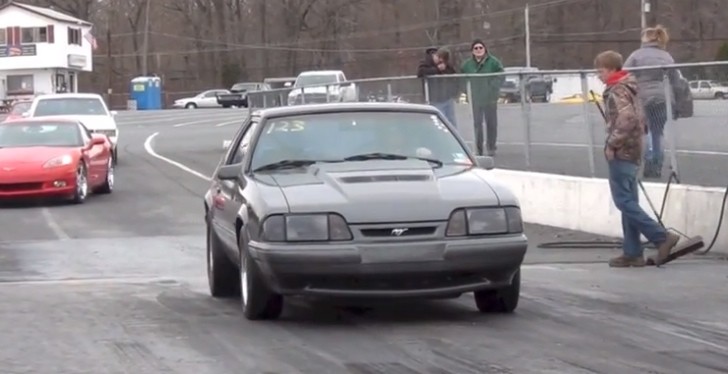 10-second Fox-body Ford Mustang
