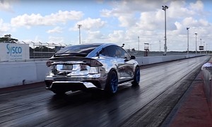 10-Second SUV - Tesla Model X Makes Short Work of Ford Mustang in Record Run