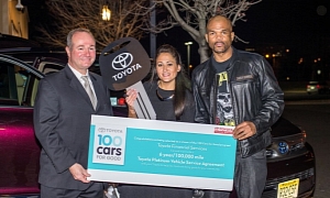 100 Cars for Good Ends, DMC Helps Deliver First Prize Vehicle