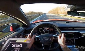 1,000 HP Audi RS6 Hits 220 MPH on the Autobahn, Top Speed Capped by Tires