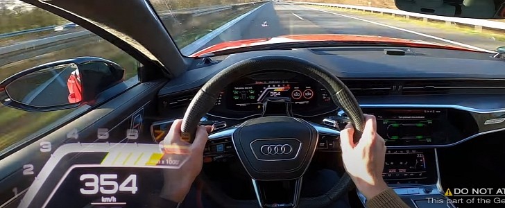 MTM-tune Audi RS6 Avant top speed run on Autobahn