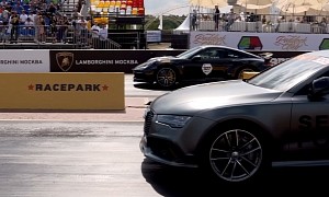 1,000 HP Audi RS7 Thinks It's Got Enough Juice to Handle a Tuned 911 Turbo S