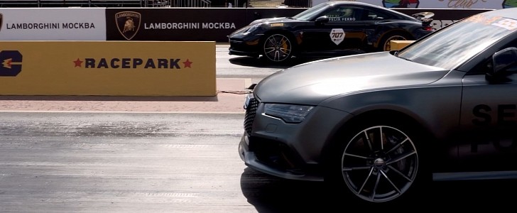 photo of 1,000 HP Audi RS7 Thinks It's Got Enough Juice to Handle a Tuned 911 Turbo S image