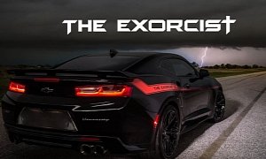1,000 HP Chevrolet Camaro ZL1 Exorcist Is Hennessey Trolling the Dodge Demon