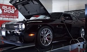 1,000 HP Dodge Challenger Hellcat Tears Up the Dyno, Supercharger Screams
