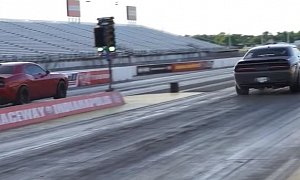 1,000 HP Dodge Demon (Leah Pritchett) Drag Races Stock Hellcat (Matt Hagan)