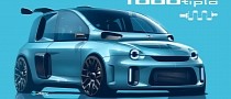 1,000 HP Fiat Multipla Rendering Has Its Roots in a Real Project