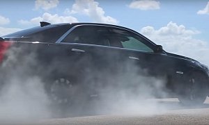 1,000 HP Hennessey Cadillac CTS-V Destroys Its Rear Tires, Does a Very Good Job