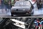 1,000 HP Mazda RX-7 Has a Turbo Larger than Its Engine, Races 632 CI 1966 Pontiac GTO