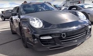 1,000+ HP Porsche 911 Turbo Sounds like Boxer Inferno While Drag Racing