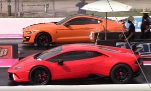 1,000+ HP Shelby GT500 Drags Twin-Turbo Lamborghini Huracan, Should’ve Stayed Put