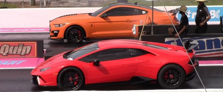 1,000+ HP Shelby GT500 Drags Twin-Turbo Lamborghini Huracan, Should've  Stayed Put - autoevolution