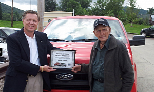 102-Year-Old Man Becomes Honorary Ford Trucks President for a Day