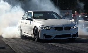 1,100 HP BMW M3 Goes Drag Racing, Ties Dodge Demon