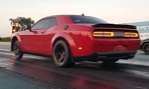 1,100 HP Dodge Demon Hits the Drag Strip, Pulls Amazing 1/4-Mile