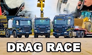 115-Ton Three-Way Drag Race Has 1,360 Combined HP, Needs a Lot More to Be Quick