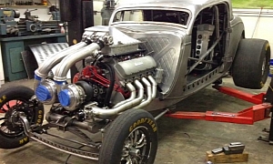 1,250 HP Bare Metal Monster Hot-Rod Dyno Pull
