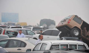 127-Car Pileup in Abu Dhabi Results in One Death, 61 Injured